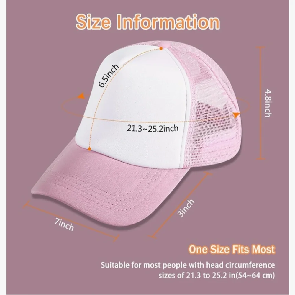 Handmade Trucker Hat with Rose Patch - Picture 5 of 5